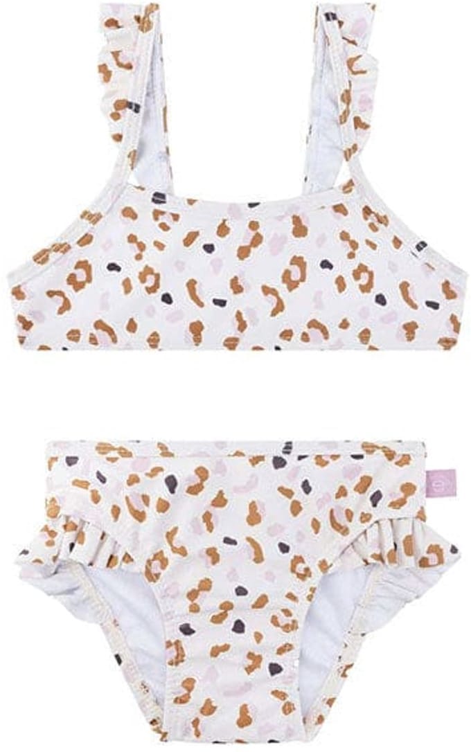 Kaki Leopard Girls Bikini