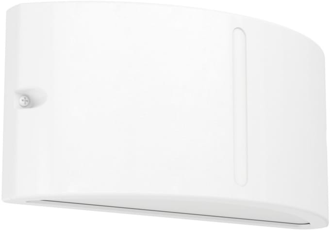 EGLO buitenwandlamp POGGIARELLO, wit, sleuf, 22 cm, IP54