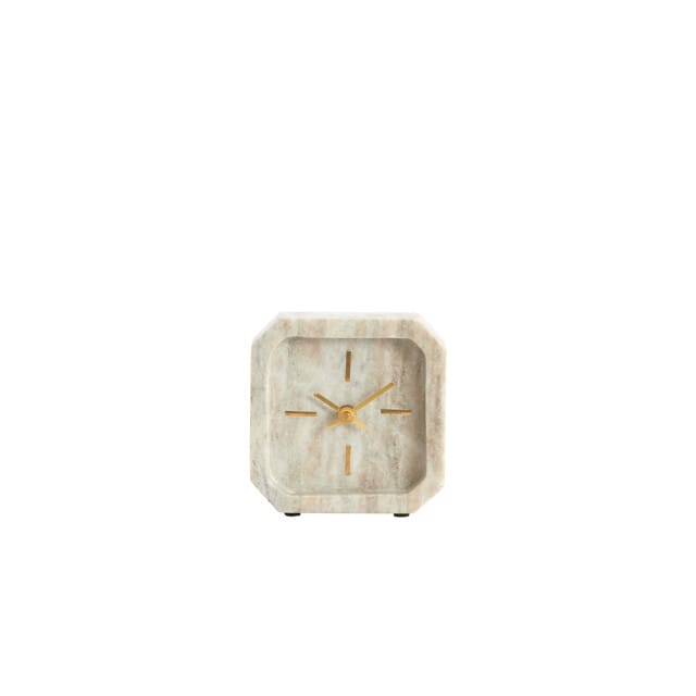 Light & Living - Klok PABLIA - 13x4x13 cm - Bruin