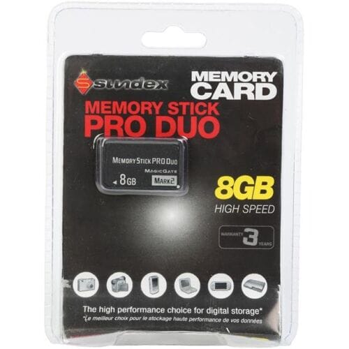 Sundex Memory Stick PRO DUO-8GB (PSP) Nieuw