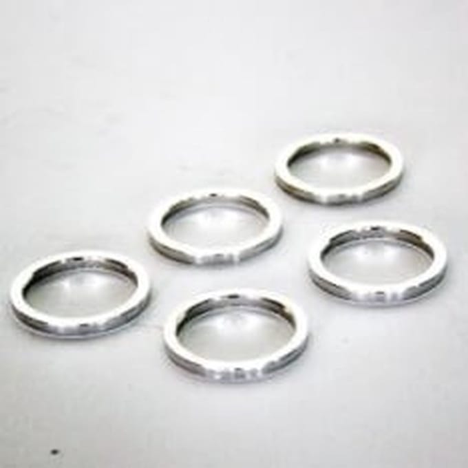 Opvulring Balhoofd Aluminium 1-1/8″ 3 mm Zilver Per 5 Stuks