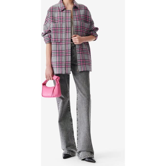 IRO Paris Wesina Overshirt Grey/pink Taglia: 32 | Sovracamicie Outlet | Donna | Grigio