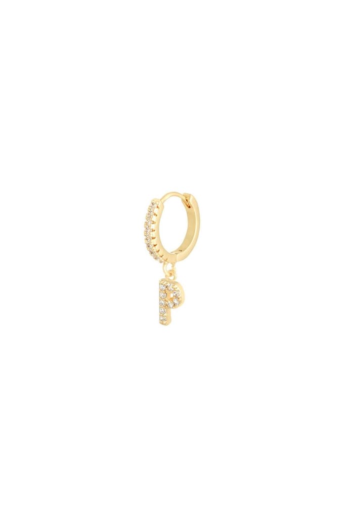 Oorbellen Letter P Goud Copper