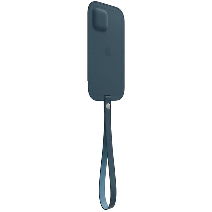 Leather Sleeve MagSafe voor de Apple iPhone 12 Mini - Baltic Blue