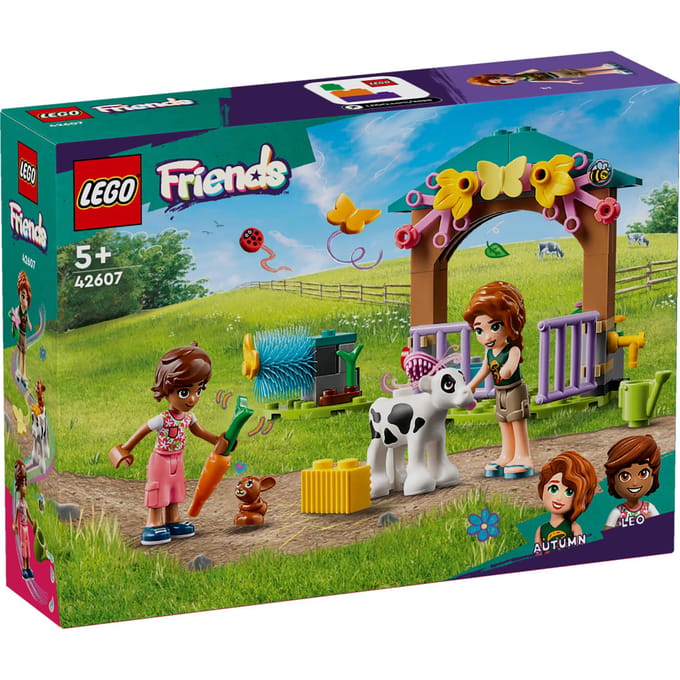 LEGO 42607 Friends Autumns schuur met kalfje Boerderijdieren Speelgoed met Mini Poppetjes