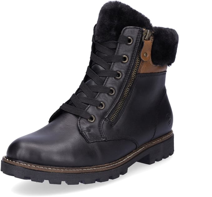 Remonte dames veterboot zwart