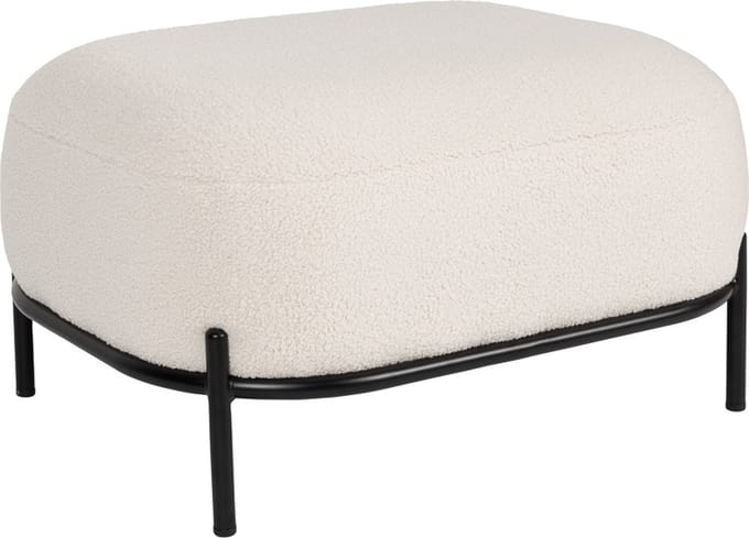 Housecraft Living Polly Hocker Teddy Ivoor