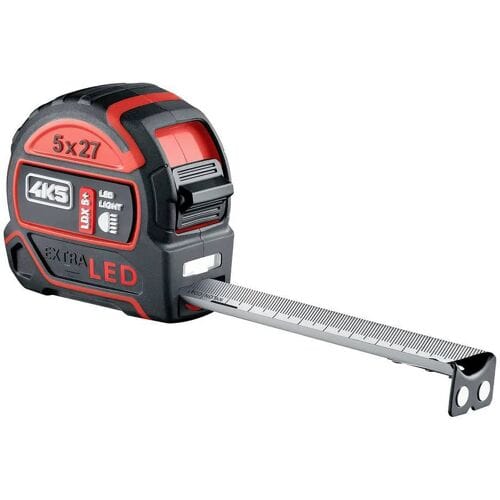 4K5 Tools LDX 5+ 606.110-5 Rolmaat Geintegreerde zaklamp 5 m Staal, ABS