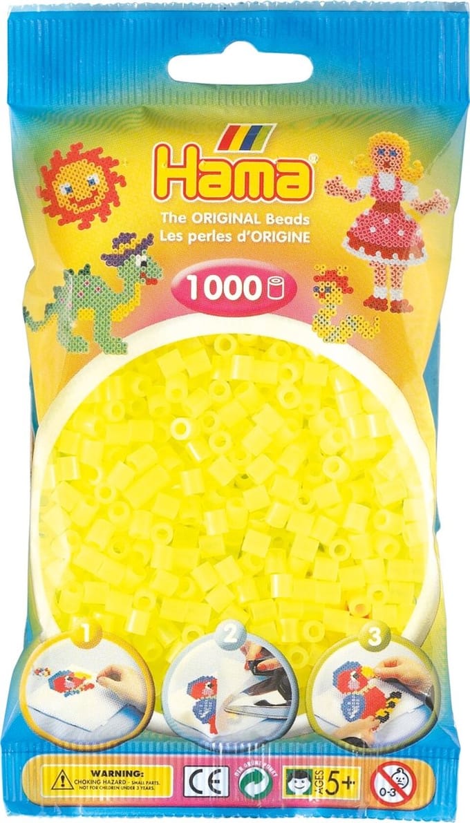 Hama Ironing beads-yellow Neon 1000 pcs
