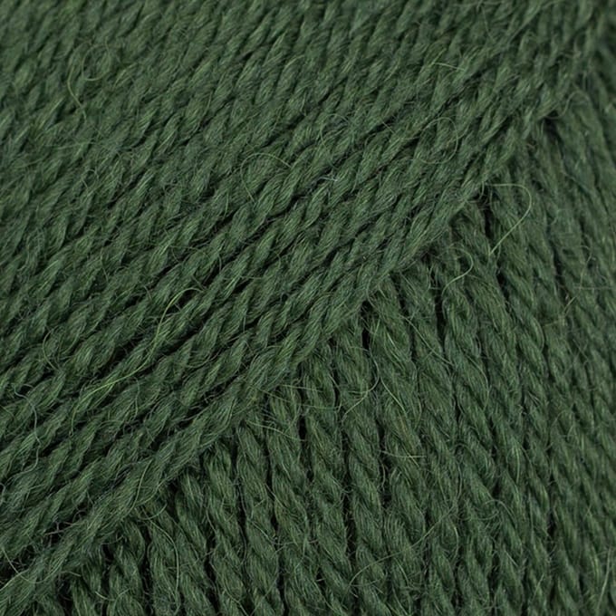 DROPS Flora Uni Colour - 32 donkergroen - Wol Garen