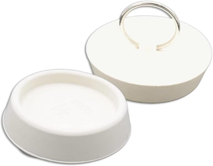 Afvoerstoppen Set - Wastafelpluggen - Water Dicht Maken - Universele Pasvorm - 5-5 Cm - Wit