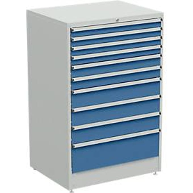 Ladekast, 10 schuifladen, B 910 x D 715 x H 1400 mm