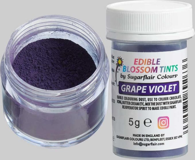 Sugarflair Blossom Tint Dust - Grape Violet - 5g - Eetbare Kleurstof