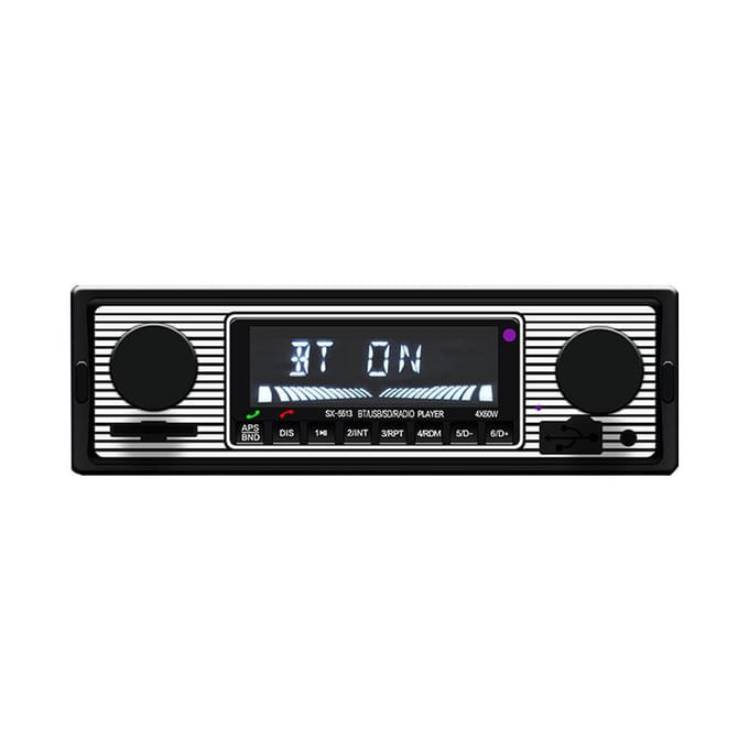 BT Vintage Radio MP3 Speler Stereo USB AUX Auto Stereo Audio U Disk black
