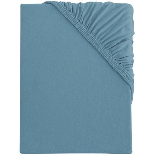 S.OLIVER Bi-Elastic Jersey hoeslaken, 90-100 x 200 cm (Turquoise)