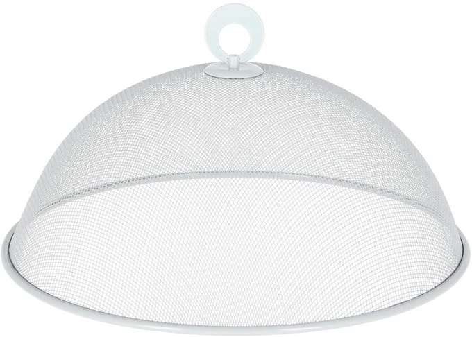 Cepewa Vliegenkap / voedselkap - grijs - D30 x H12 cm - metaal - voedsel afdekken