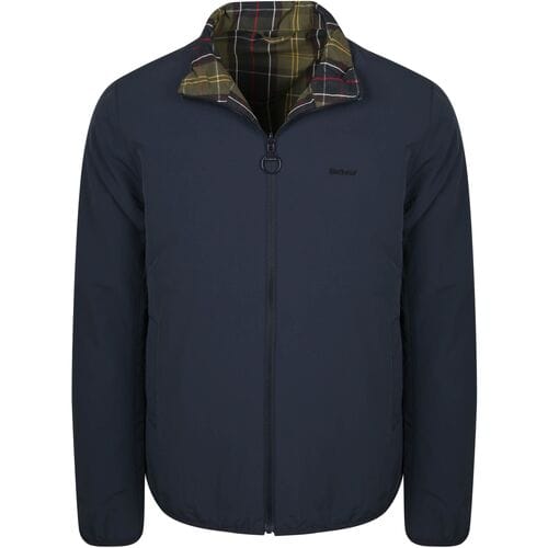 Barbour Reversible Korbel Jas Navy - Maat M - Heren - Zomerjassen