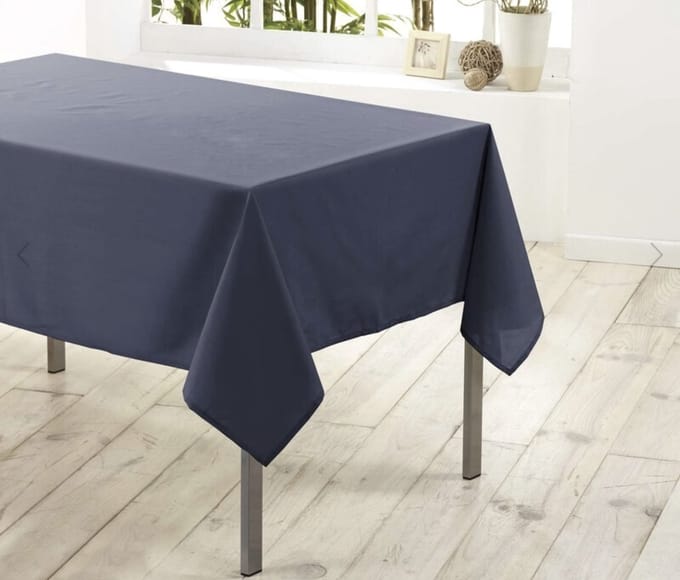 Essentieel Rechthoekig Tafelkleed 140 x 250 cm Vlekbestendig Effen
