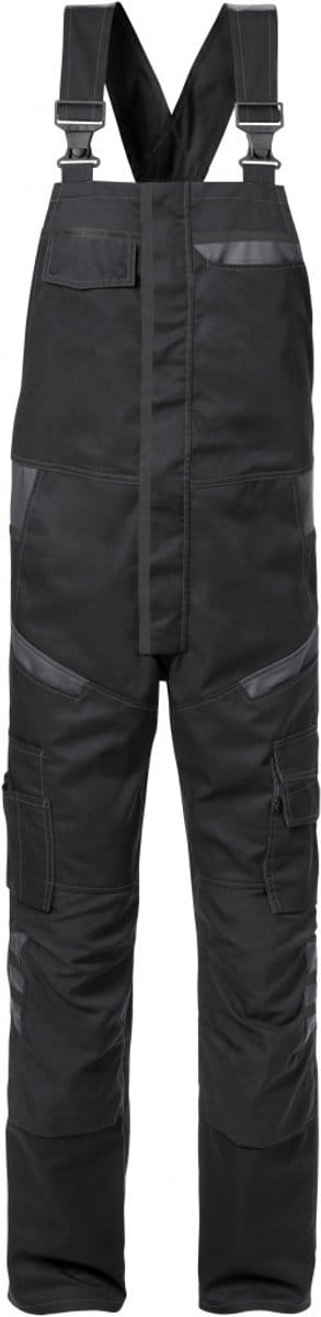 Fristads Amerikaanse Overall 1555 Stfp - Zwart/Grijs - C154