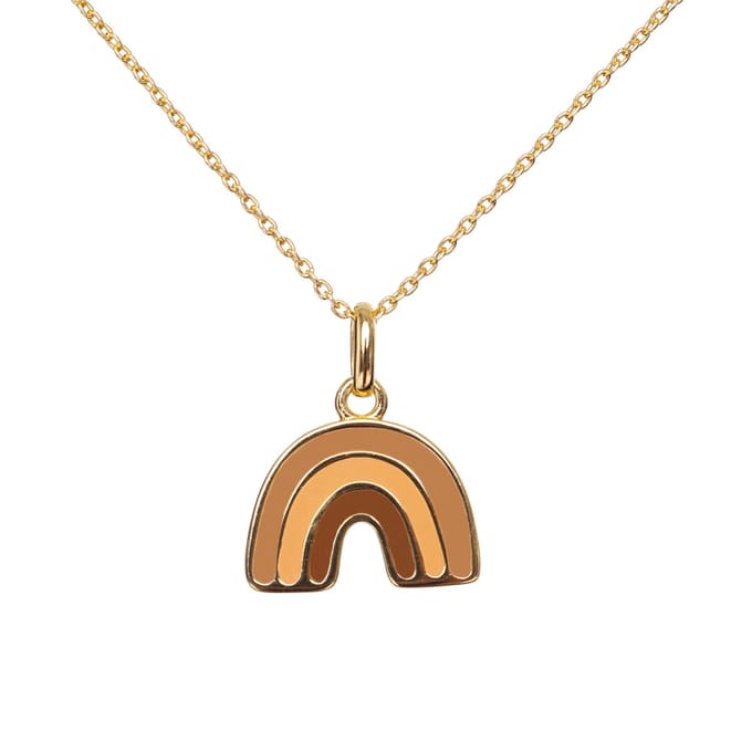 Ketting - Regenboog - Goldplated - Emaille - Kind - VanPauline - speciaal cadeau