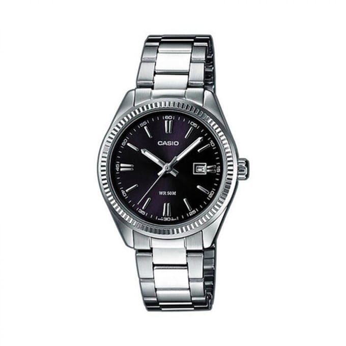 Casio Casio Collectie Dames Zilveren Horloge LTP-1302PD-1A1VEG