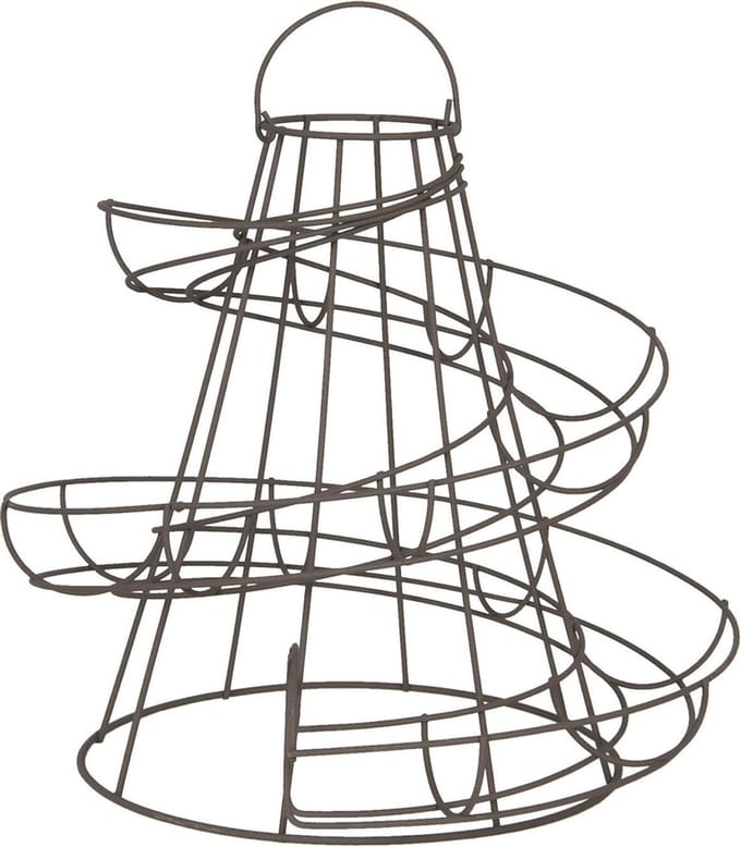 Clayre & Eef Eierhouder 33x33x35 cm Zwart IJzer