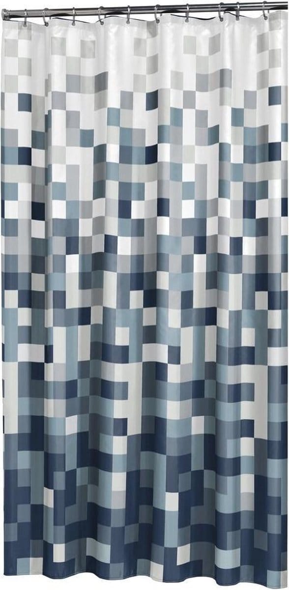 Sealskin Pixel Douchegordijn 180x200 cm - Polyester - Zwart