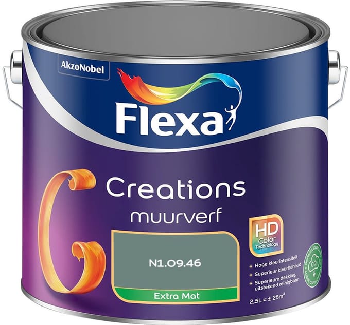 Flexa - Creations Muurverf Extra Mat - N1.09.46 - Mengverf - 2,5 L
