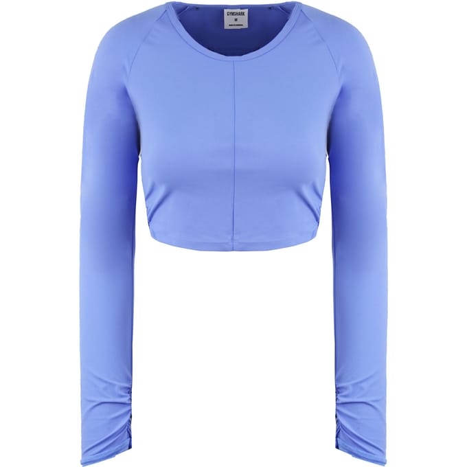 Gymshark Whitney Simmons Womens Blauwe Gewatteerde Top