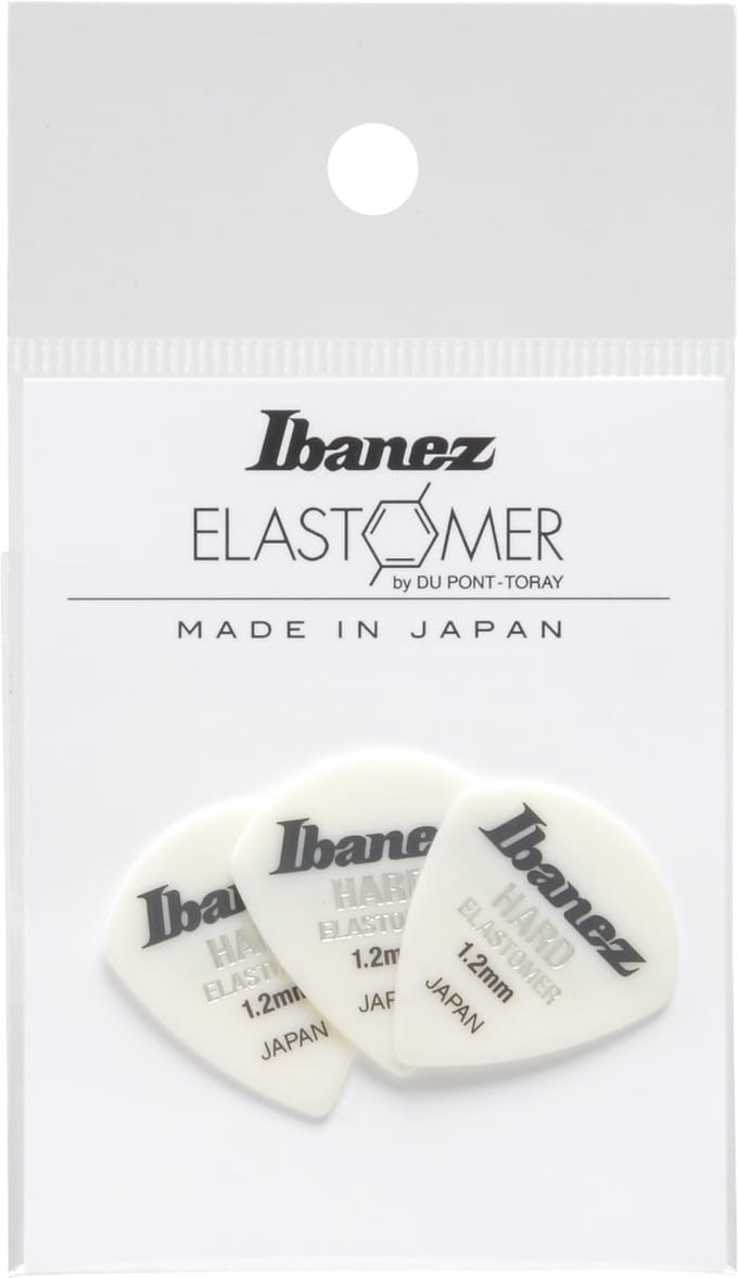 Ibanez BEL18HD12 Elastomer Jazz Guitar Pick Hard 1.2mm (3-Pack) - Plectrum set