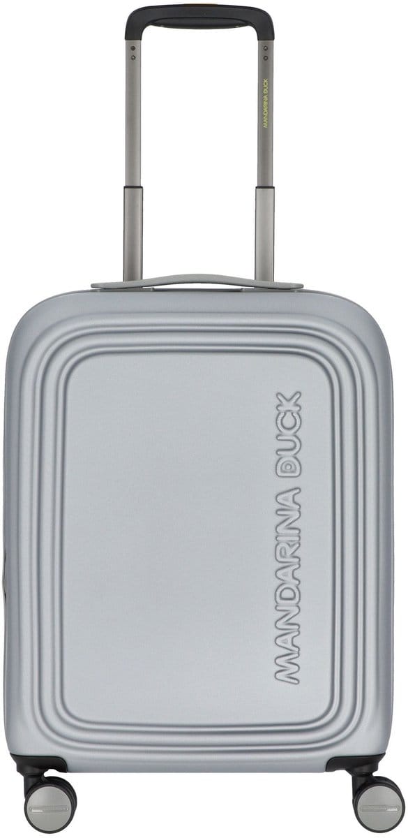 MANDARINA DUCK Logoduck + Expandable Cabin Trolley Black Zwart 52cm