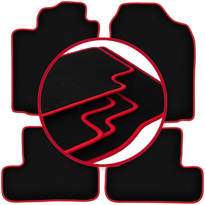 CARLUX-RED automatten voor: Toyota Corolla Verso I minivan (2001-2004)