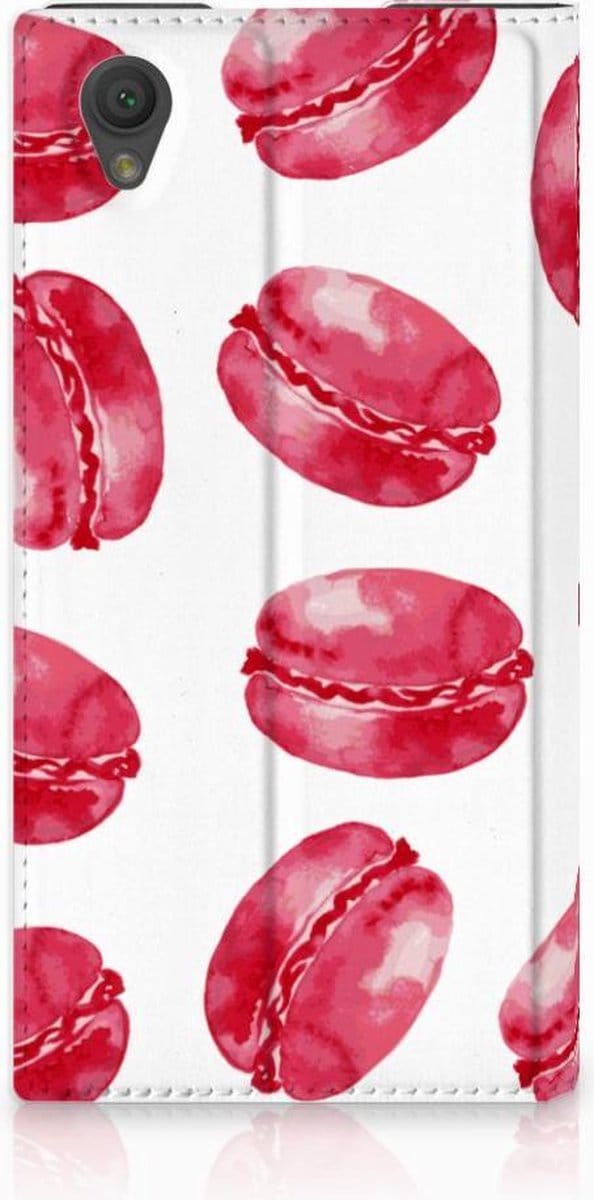 Sony Xperia L1 Flip Style Cover Pink Macarons