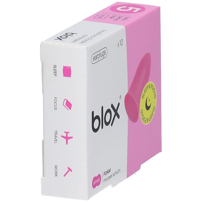 blox® Gamma Sleep & Focus - Small Rose Schuim 5x2 Oordopjes