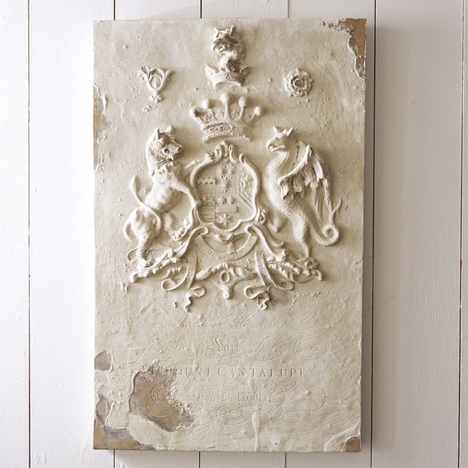 LOBERON Wandtablet Bédeille antiekwit