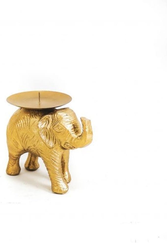 Housevitamin - Kandelaar - Kaarsenhouder - Olifant - Goud
