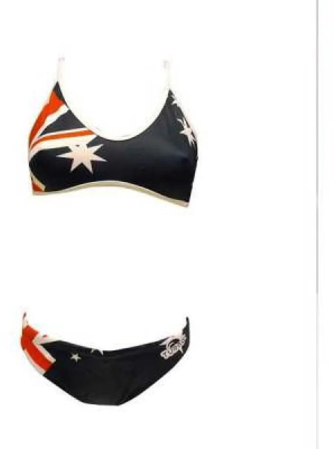Turbo Australian Flag Bikini Blauw S Vrouw