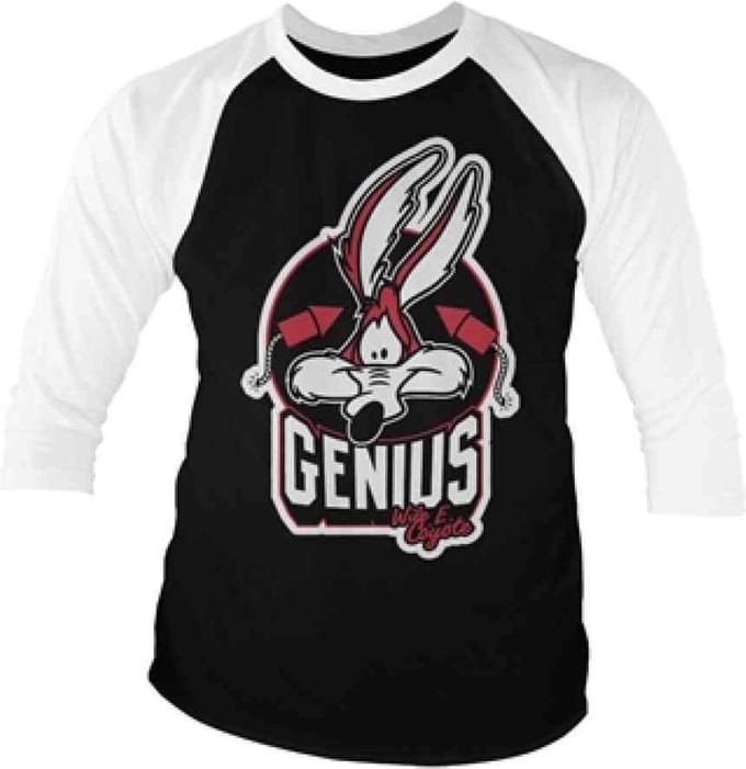 Looney Tunes Raglan top -M- Wile E. Coyote - Genius Zwart/Wit
