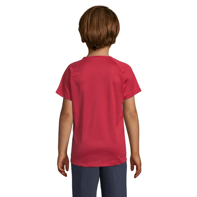 SOLS Kinderen/Kinderen Sportief Raglan T-shirt (Rood)
