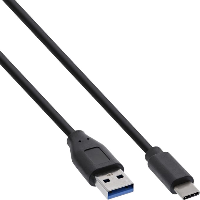 USB-A naar USB-C Kabel - USB 3.2 Gen 1 - 0,5 meter - Zwart