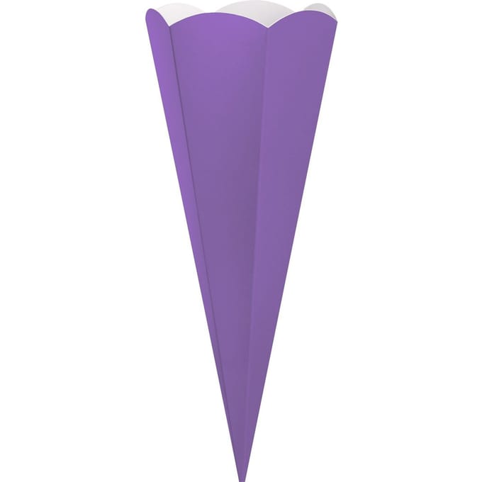 Schoolkegel uitgesneden - Violet