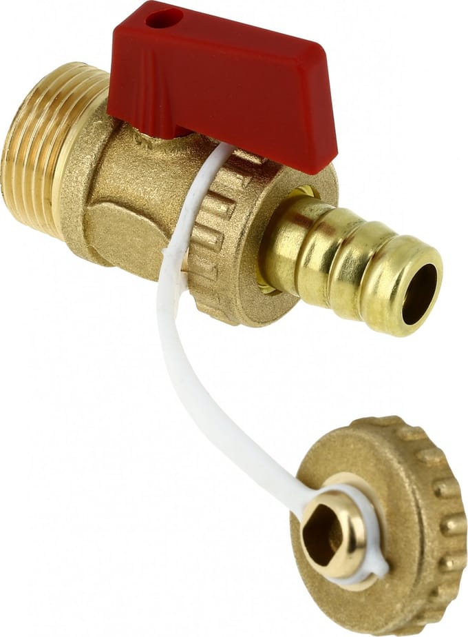 Bonfix Kogel vul- en aftapkraan 3/4 - met zwarte knop