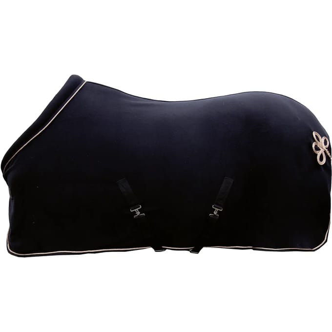 HKM Fleecedeken Rosegold Glamour-Black/Rose Gold-135-185
