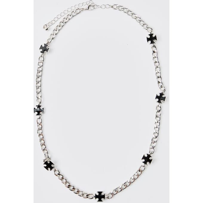 Cross Link Zilveren Ketting | Silver