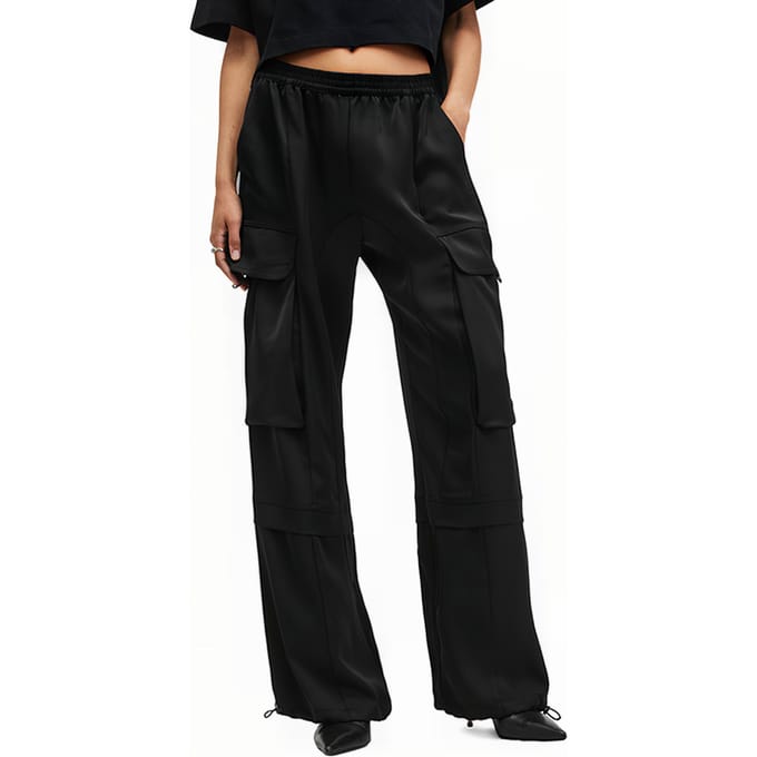AllSaints Barbara Trouser Black Taglia: 12 | Pantaloni cargo Outlet | Donna | Nero