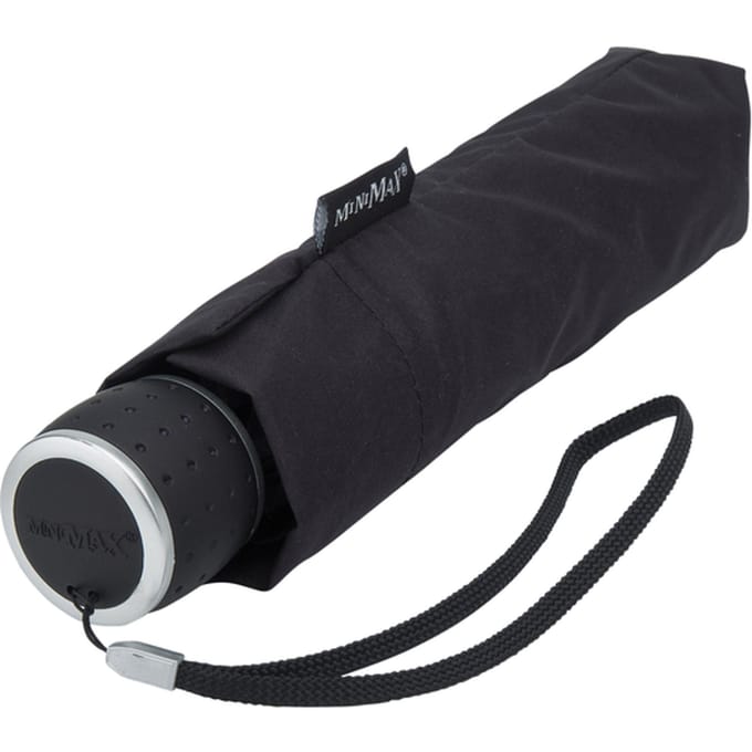 Paraplu miniMAX® opvouwbaar handopening windproof doorsnede 100 cm zwart