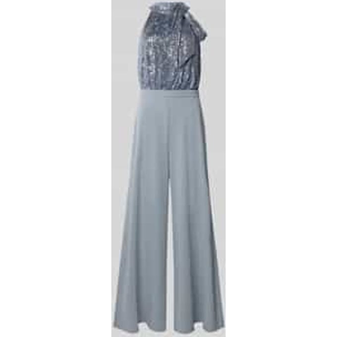 regular fit jumpsuit met paillettenafwerking