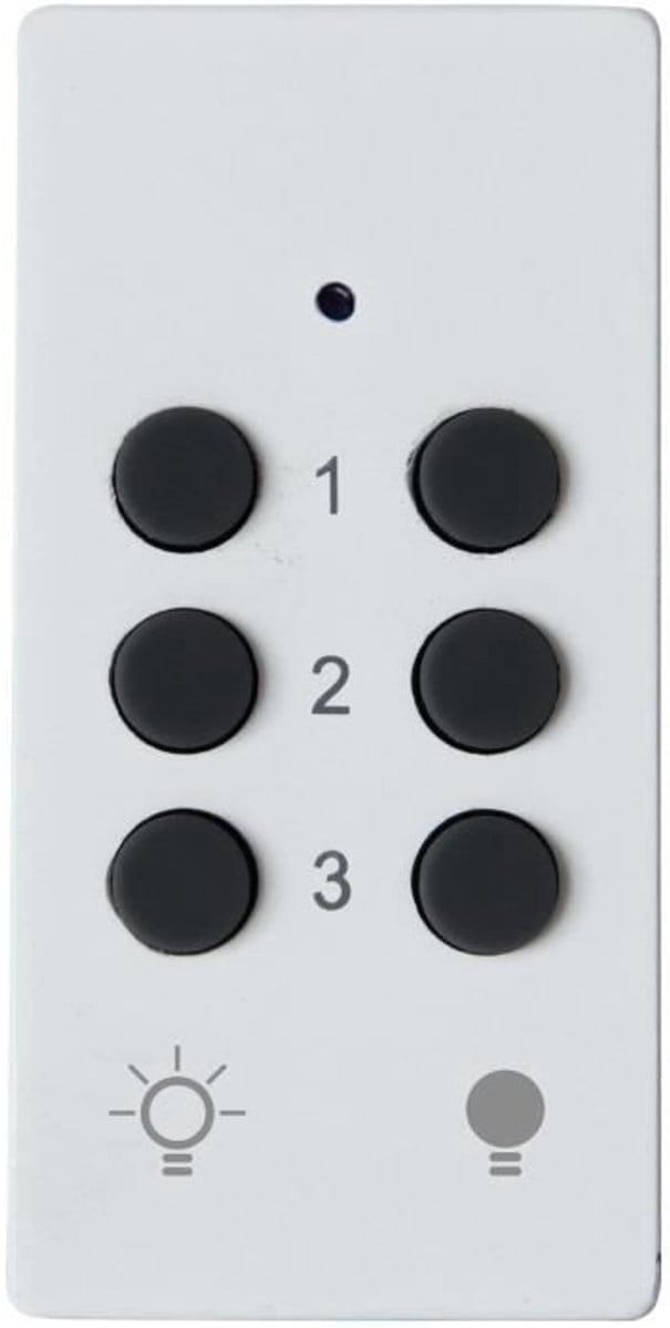 Kit 3 afstandsbedieningscontactdozen + afstandsbediening - GAO - 230 V - Wit
