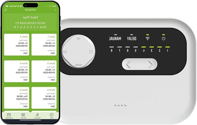 Wifi Sproeier Controller - Irrigatie Systeem - Gazon Besproeien - 8 Stations - 085 inch ventiel - Wit