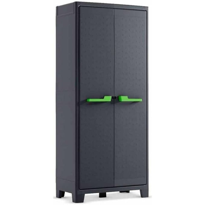 Keter Moby hoge kast - 4 planken - 80x44x182 cm - Antraciet
